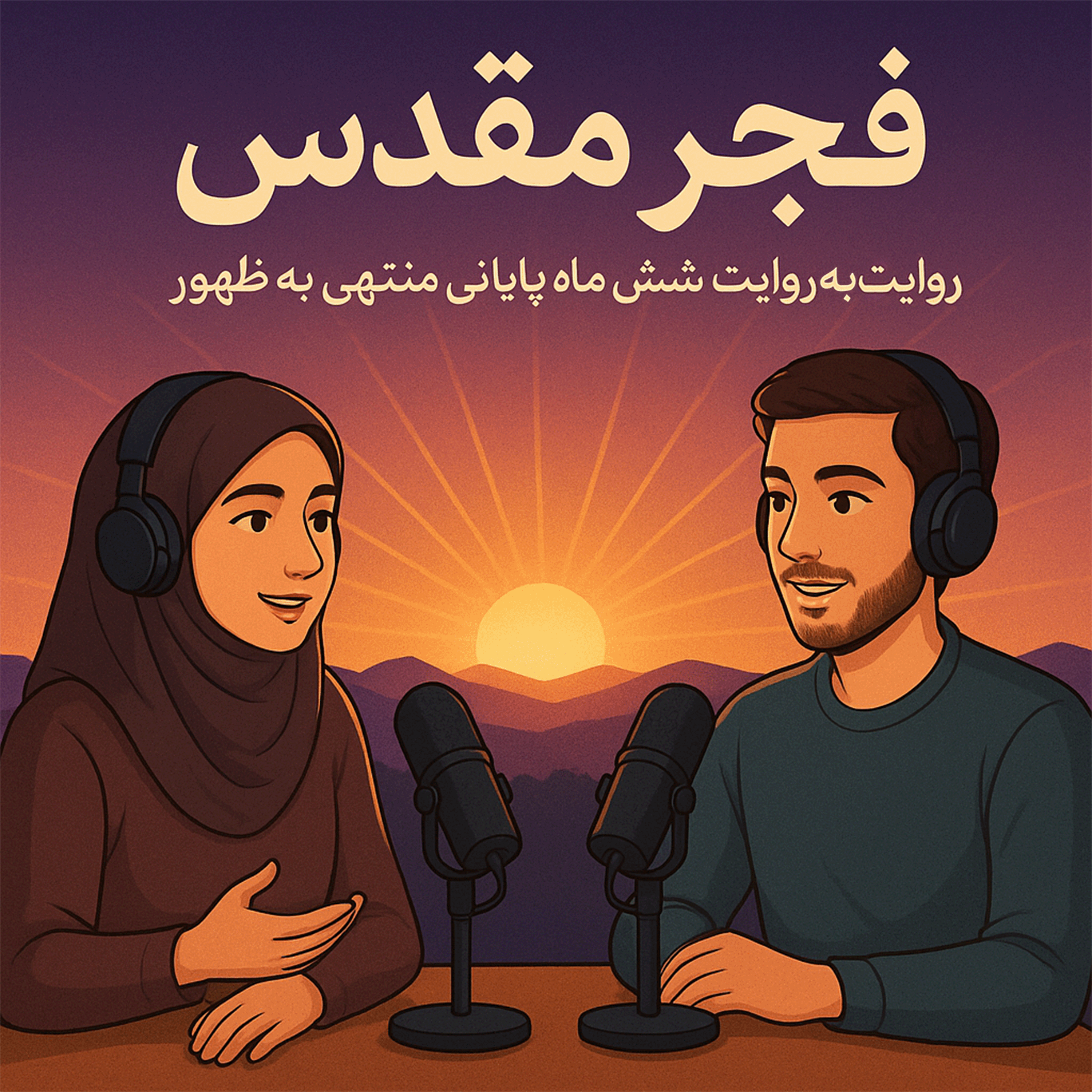 کاور آرت پادکست فجر مقدس